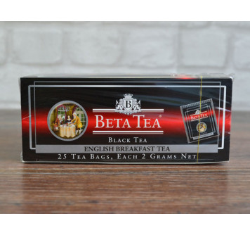 Черный чай Английский завтрак 25 пакетиков Beta tea