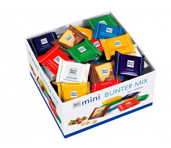 Шоколад Ritter sport mini в ассортименте