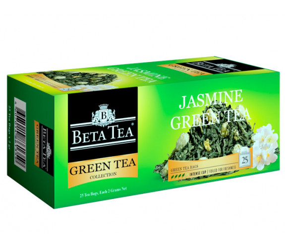 Пакетированный зеленый чай с жасмином