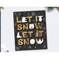 Открытка "Let it snow"