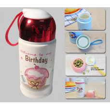 Бутылка керамическая С Днем Рождения