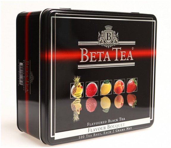 Чай Beta Tea "Букет ароматов", черный ассорти, 100 пакетиков