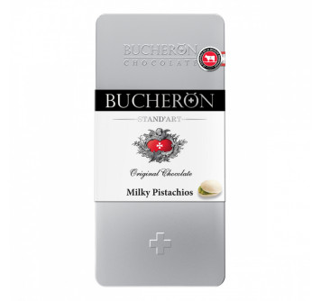 Шоколад Bucheron "Milky Pistachios", молочный с фисташкам, 100 г