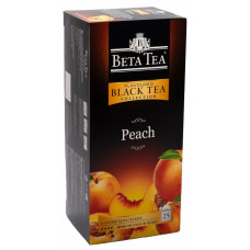 Чай Beta Tea "Персик", черный ароматизированный , 25 пакетиков