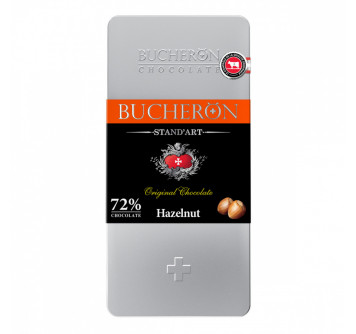 Шоколад Bucheron "Hazelnut", горький с фундуком, 100 г
