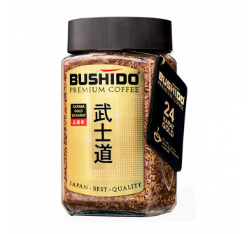 Кофе растворимый Bushido "Katana Gold", 100 г