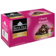 Чай черный Beta Tea "Фьюжн | Цветущая Вишня", с добавками, 25 сашет