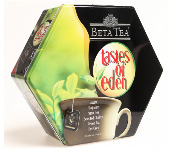 Чай Beta Tea "Райские вкусы", черный ароматизированный, ассорти, 90 пакетиков