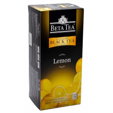 Чай Beta Tea "Лимон", черный ароматизированный , 25 пакетиков