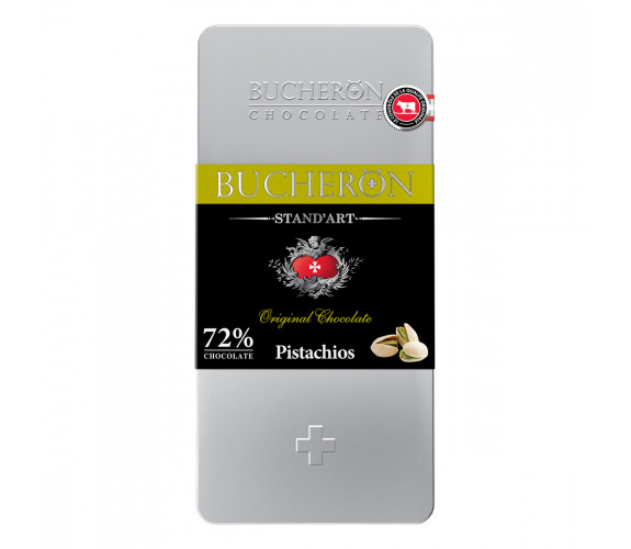 Шоколад Bucheron "Pistachios", горький с фисташками, 100 г