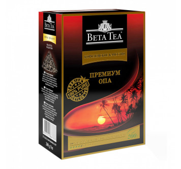 Чай Beta Tea "Королевское качество "ОПА Премиум", черный листовой, 200 г