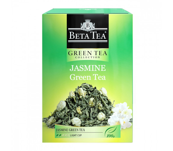 Чай Beta Tea "Зеленый с Жасмином", зеленый с жасмином, 100 г