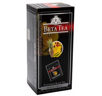 Чай Beta Tea "Мультифруктовый", черный ароматизированный , 25 пакетиков