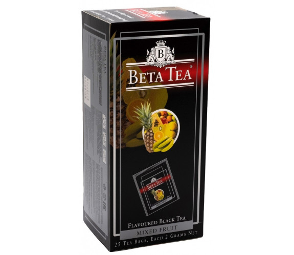 Чай Beta Tea "Мультифруктовый", черный ароматизированный , 25 пакетиков