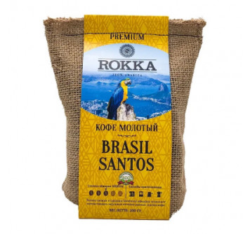 Кофе молотый Rokka Бразилия Santos 200 г.